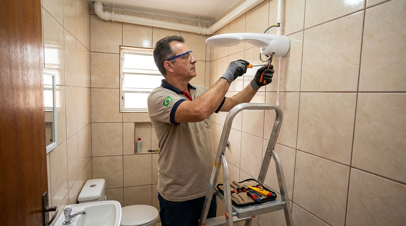 Instalação com pressurizador em São José do Rio Preto-SP